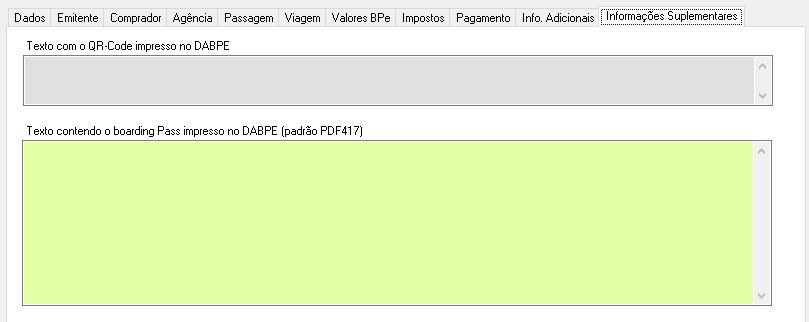 Aba informacoes Suplementares