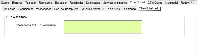 aba CT-e Globalizado