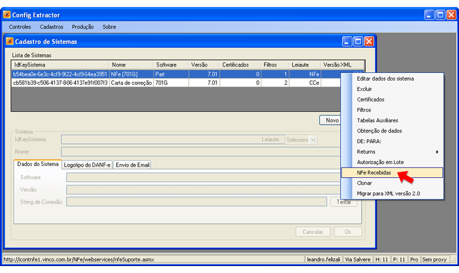 receiver menu1