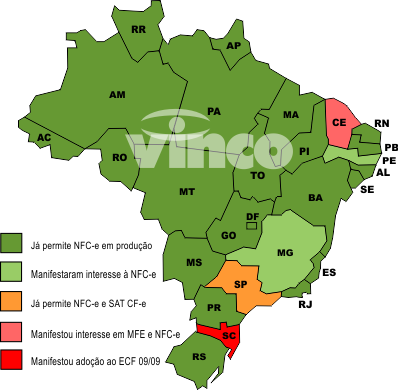 mapa nfce brasil 2016set