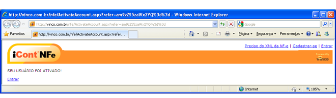 download ativado