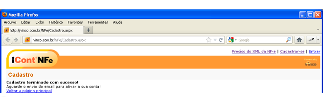 download cadastro sucesso